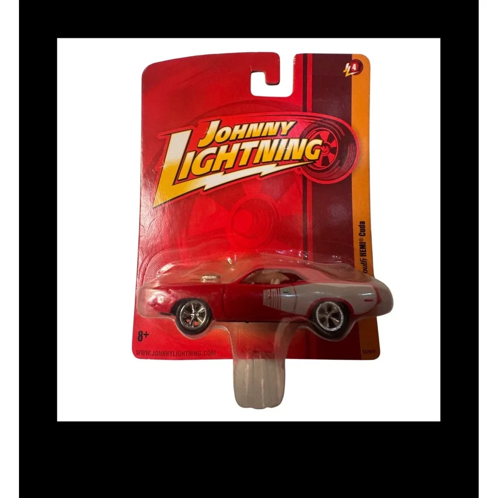 Johnny Lightning 1970 Plymouth HEMI Cuda Red White Release 4 Diecast 53299TP